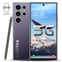 Teléfono Celular Inteligente S24 Ultra 16GB+1TB, Pantalla de 6.8 Pulgadas, Desbloqueado, Doble SIM, 5G, Android 13.0