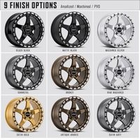 Jantes Beadlock forgées usinées noir brillant 17-22 pouces 6061-T6, jantes tout-terrain simulées 6x5.5 8x170 pour Bronco Ram TRX F-150