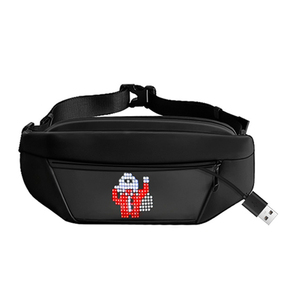 Hợp thời trang <span class=keywords><strong>LED</strong></span> Sling Bag với đầy đủ màu sắc màn hình App <span class=keywords><strong>mini</strong></span> ba lô phát sáng hiển thị mô hình hài hước hình ảnh động <span class=keywords><strong>LED</strong></span> Túi pixel Ngực Túi - Product Image 1