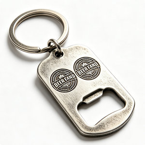 Custom Stainless Steel Bottle Opener <b>Key</b> Chain Metal <b>Key</b> <b>Ring</b> <b>Engraved</b> Logo Promotional Gift - Product Image 1