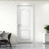 Portes intérieures minimalistes en polymère, portes de style shaker, étanches, coupe-vent, en fibre de verre, pour chambre à coucher, école, salle de bain, ensembles de portes WPC