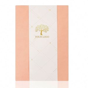 80gsm Thick Paper Notebook with Ribbon <b>Bookmark</b> in Elegant <b>Gift</b> Box and with Matching Pen - Product Image 4