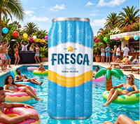 Bouée gonflable personnalisée en PVC en forme de canette pour promotion de marque de boisson, événement marketing ou fête au bord de la piscine
