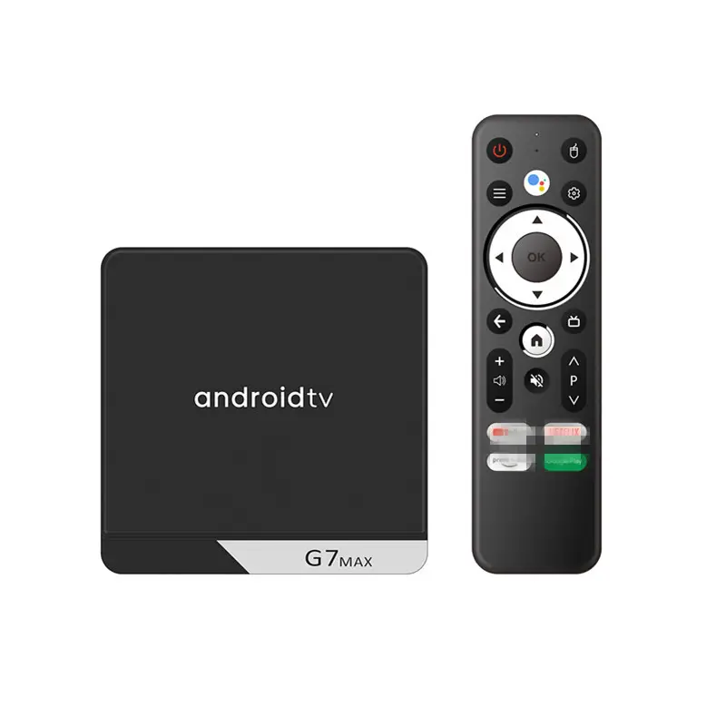 1000M ethernet bt5.0 quad core 64-bit 4GB DDR3 32GB 64GB eMMC G7 MAX android tv box con telecomando a infrarossi