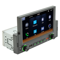 Unidad Principal de Audio para Auto con Pantalla Táctil de 6.2 Pulgadas, Bluetooth, USB, Carplay y Android Auto Inalámbricos, Universal, de Un Solo DIN