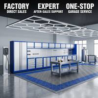 Armoire de rangement d'outils industrielle en acier robuste, renforcée pour l'exportation, à faible coût de revêtement, pour établi de travail