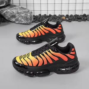 Chaussures de sport décontractées haut de gamme pour hommes en cuir véritable, semelles épaisses, respirantes, amortissantes, chaussures de marche plates - Product Image 3