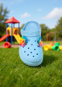 Sandali Clog per Bambini Taglia 20 con Spille Animate, Scarpe Estive in Plastica Slip-On Unisex per Neonati - Product Image 2