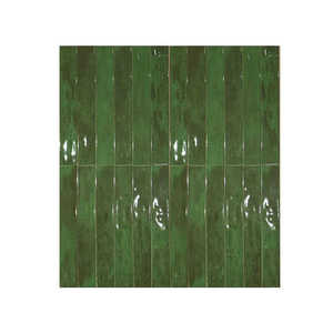 New màu xanh lá cây màu bóng bề mặt tàu điện ngầm phòng tắm tường gạch nhỏ 60x400 mét - Product Image 1