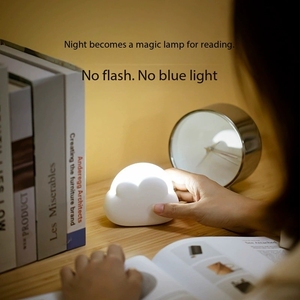 Sáng Tạo Đám Mây LED Đầu Giường Ánh Sáng Ban Đêm USB Có Thể Sạc Lại Đồng Hành Ngủ Ánh Sáng Trẻ Em Phòng Ngủ Phòng Ngủ Ấm Lên Đèn - Product Image 4