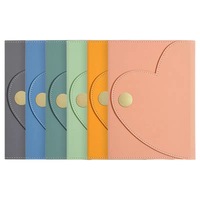Carnet de voyage A5 en cuir à couverture souple en forme de cœur, avec logo gaufré cousu, couleur personnalisée et impression numérique – Idéal comme cadeau