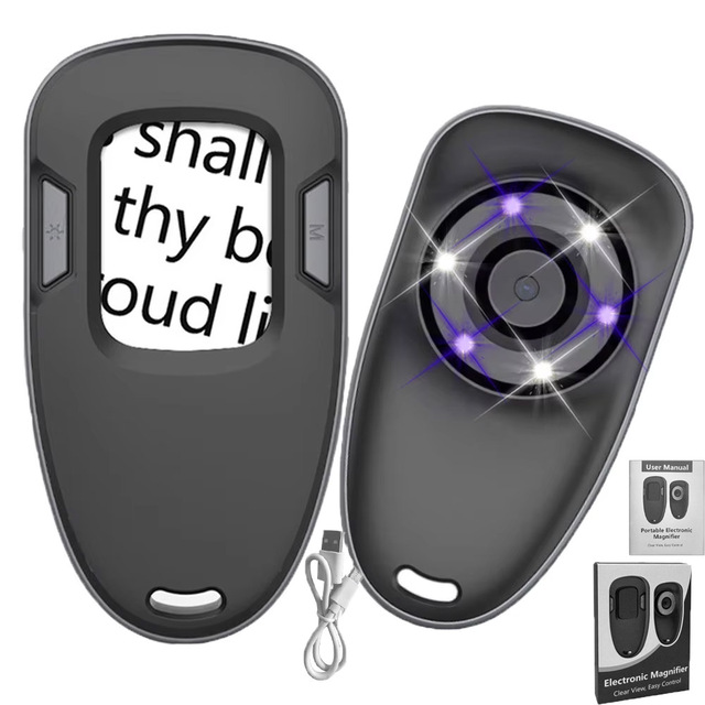 Factory Electronic Pocket Mini Magnifying Glass with Light for Kids  Magnifying Glass for Engineer Inspection Digital Magnifiers