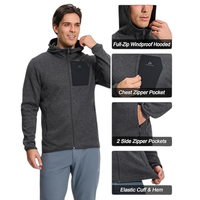 Veste polaire zippée intégrale pour homme, style streetwear, avec poche poitrine, réversible, respirante, chaude pour l'hiver, légère, idéale pour la randonnée