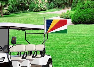 Drapeau bateau des <span class=keywords><strong>Seychelles</strong></span> double face aux couleurs vives avec 2 œillets en laiton à l'extérieur - Product Image 3