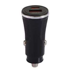 USB PD30W QC3.0 Fast Charging Type-C Car Charger with <b>PC</b> Fireproof Material <b>for</b> Compatible Cell Phones - Product Image 2
