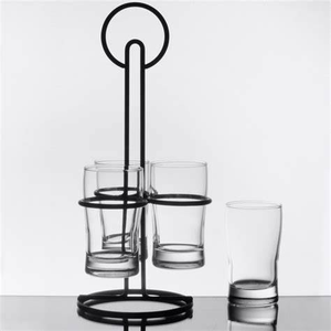 Support <span class=keywords><strong>de</strong></span> présentation à trois niveaux en verre et métal pour vins, idéal pour les dégustations en <span class=keywords><strong>fête</strong></span> ou en <span class=keywords><strong>magasin</strong></span> - Product Image 6