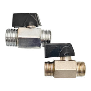 Vanne à bille miniature en laiton avec filetage mâle 1/4'', 3/8'', 1/2'' BSP pour compresseur d'air, eau, gaz, huile, vanne d'arrêt - Product Image 3