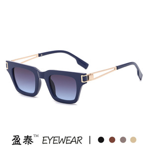 Eyewear <b>Square</b> <b>Sunglasses</b> UV400 Unisex Plastic And Metal Frame PC Lens - Product Image 1