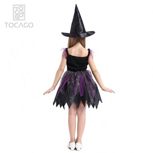 Disfraces de Halloween con sombrero para niñas, <span class=keywords><strong>disfraz</strong></span> de <span class=keywords><strong>bruja</strong></span> araña escalofriante, Estilo clásico - Product Image 3