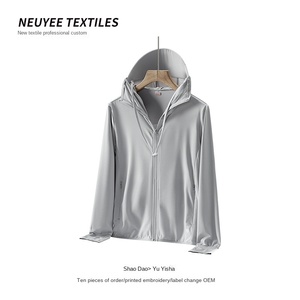 Leichte, dünne Sommer-Bomberjacke mit abnehmbarem Kragen, reflektierendem Reißverschluss und UV-Schutz UPF50, sofort lieferbar, Großhandel - Product Image 4