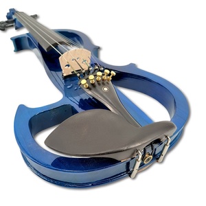 Violín Electroacústico de Cinco Cuerdas de Madera Maciza de <span class=keywords><strong>16</strong></span> <span class=keywords><strong>Pulgadas</strong></span> Hecho a Mano para Principiantes - un Instrumento Eléctrico de Práctica - Product Image 3