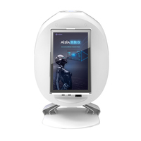 Microscope numérique d'analyse cutanée 2024 Nouvelle Arrivée Dermoscope Analyseur cutané 3D LED Compatible UE/IT Miroir Magique Intelligent Bleu Glace