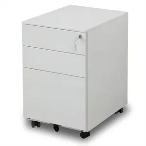 Petit tiroir de classement mobile compact et moderne, meuble de bureau pour bureau debout
