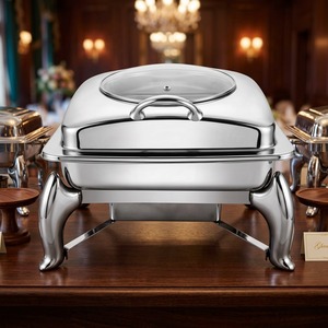 Stainless Steel <b>Casserole</b> <b>Dish</b> <b>Lid</b> Insulated Food Warmer <b>Ceramic</b> Non-Stick Coating Luxury Design 24cm Diameter All Stove Types - Product Image 2