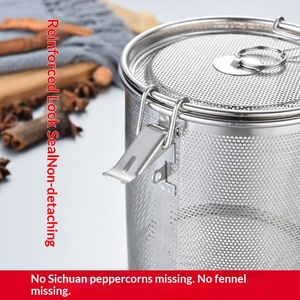 Cestello Filtrante per Ingredienti in Salamoia, Cesto per Spezie, Sacchetto per Ingredienti in Salamoia, Contenitore per Condimenti per Zuppe <span class=keywords><strong>e</strong></span> Stufati - Product Image 2