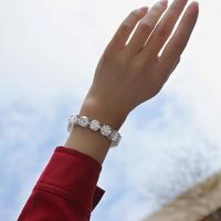 Moissanit Tennis-Armband 925 Sterling Silber 11mm 85ct 4-Krappen-Fassung 19cm Luxus-Schmuck für Damen