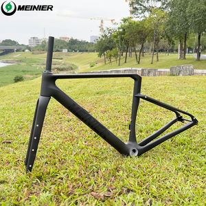 Nouveau cadre de vélo de gravier en carbone avec boîte à outils, cadre de vélo de route en carbone léger avec frein à disque, axe traversant 142x12mm UDH - Product Image 4