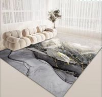 Tapis et tapis de salon en cachemire imité antidérapant de luxe tapis de coussin doux en peluche pour décor de sol de canapé