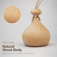 Bouchon de flacon de parfum de voiture écologique en bois de hêtre pointu à 13 dents, universel, pour remplacement de couvercle chimique