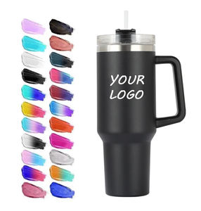 Vaso Térmico Personalizado de Acero Inoxidable de 40 oz con Tapa y Asa, Aislamiento al Vacío de Doble Pared, Aislamiento Térmico de 6 a 12 Horas, a Prueba de Fugas, Libre de BPA - Product Image 1