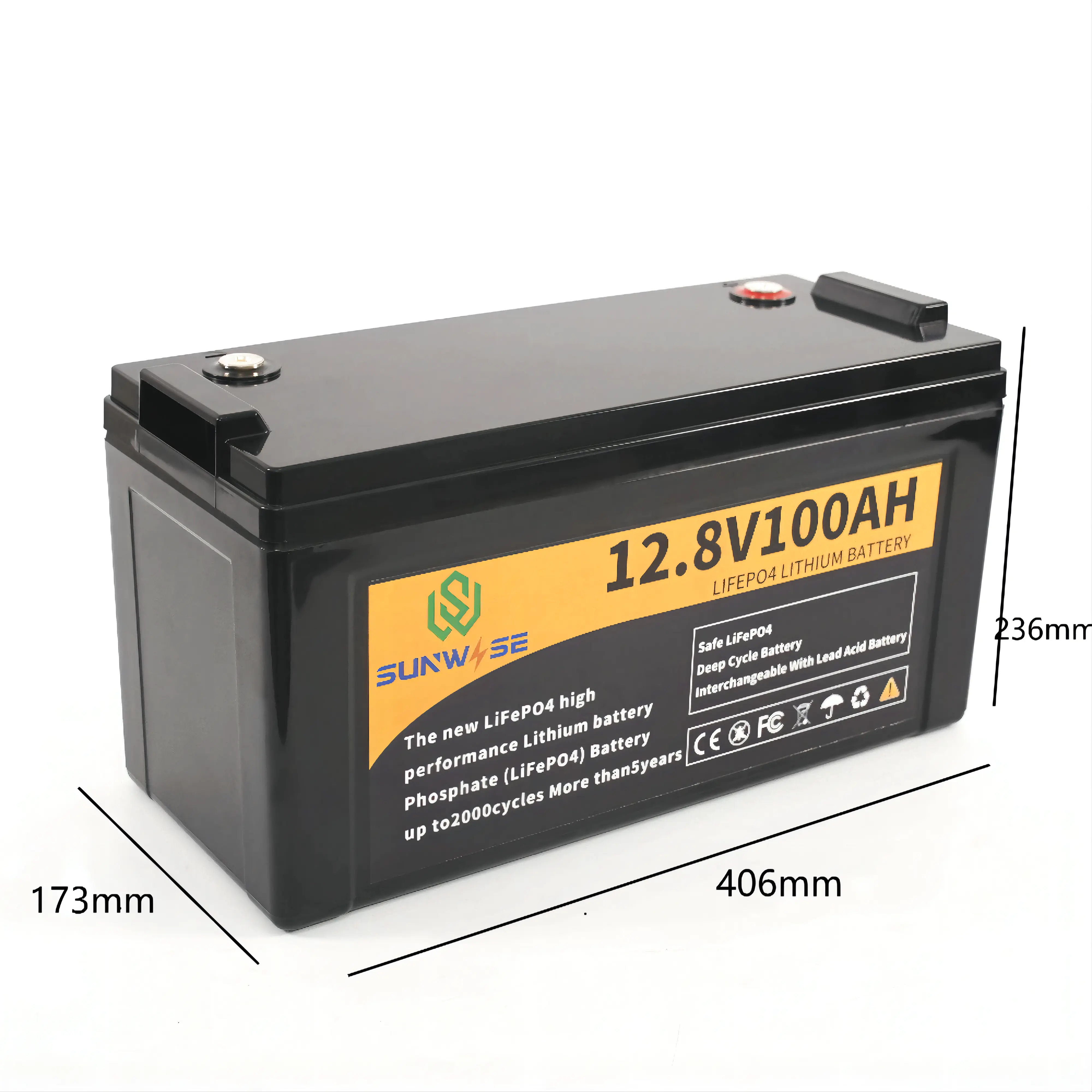 LiFePO4 Lithium batterie 18650 12v 100ah 200ah 300ah 12,8 Volt Solar batterien für Camping autos