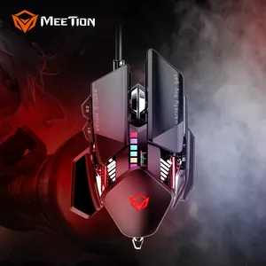MeeTion profesional competitivo ratones mecánica definición de Macro ergonómico óptico programable con cable de ratón del juego