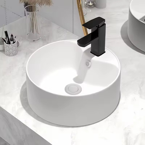 <span class=keywords><strong>Lavabo</strong></span> de Cerámica Redondo Hecho a Mano de Lujo, <span class=keywords><strong>Lavabo</strong></span> de Sobremesa Blanco, <span class=keywords><strong>Lavabo</strong></span> Moderno para Baño de Villa - Product Image 3