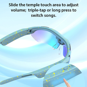 Lunettes Intelligentes IA de Haute Qualité avec Caméra Vidéo et Audio, Produit Intelligent, Verres Étanche TR90, Lunettes de Soleil Portables pour l'Extérieur avec Recharge Facile - Product Image 4