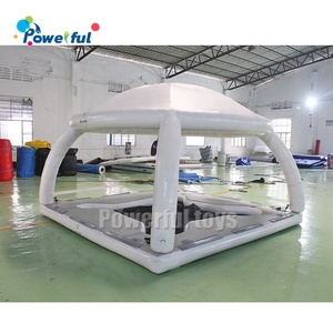 Công viên nước <span class=keywords><strong>Inflatable</strong></span> nước chơi Thiết bị nền tảng nước đảo hồ bơi trượt nổi Dock cho bè phao thuyền - Product Image 3