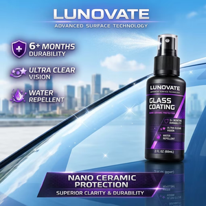 LUNOVATE น้ำยาเคลือบสีรถยนต์และกระจกรถยนต์นาโนเซรามิกขั้นสูง (60 มล.) ป้องกันฝ้า ป้องกันน้ำเกาะ ให้ความใสเป็นพิเศษ - Product Image 3