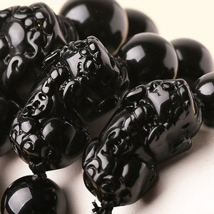 <span class=keywords><strong>Bracelet</strong></span> <span class=keywords><strong>Pixiu</strong></span> en pierre naturelle pour homme, 10 mm, 12 mm, 14 mm, 16 mm, œil de tigre, <span class=keywords><strong>obsidienne</strong></span> noire, perles Fengshui, <span class=keywords><strong>bracelet</strong></span> porte-bonheur <span class=keywords><strong>Pixiu</strong></span> pour homme - Product Image 3