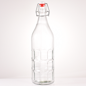 Fruit apple Orange Design <strong>1</strong> <strong>Litre</strong> Glass Swing Top Bottles 100ml Recycled Glass Beverage Juice Liquid Bottle for Drink Water - Product Image 2