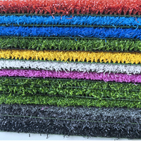 Gazon artificiel ignifuge et écologique de 4 m de large, 30 mm/20 mm de hauteur, à poils multicolores – Gazon de golf premium pour l'entraînement (Facile à poser)