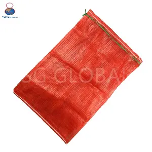 Hot Sale GRS CE Custom 25kg 50kg Polypropylene Woven Red Potato Onion Packaging PP Tubular Mesh Sack Bags