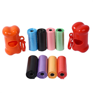Bolsas para Desechos de Mascotas, Dispensador de Bolsas para Excrementos de Perros, Portátil, de Plástico, 15-20 Rollos, Limpieza al Aire Libre, Suministros para Mascotas - Product Image 1