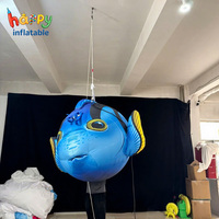 Modelo Inflable Personalizado de Pez Payaso Colgante, Mascota Nemo Naranja, Pez Tropical Inflable para Decoración de Eventos y Fiestas con Temática Oceánica
