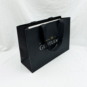 Bolsa de ropa de compras biodegradable reciclable de Europa, bolsas de papel de regalo de lujo con su propio logotipo para pequeñas empresas - Product Image 1