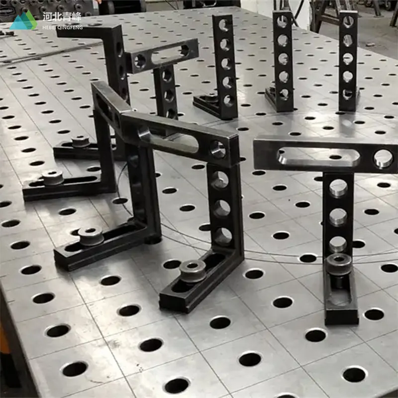 3D steel welding tables with fixture and adjustable jigs works 3D welding table