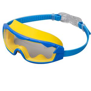 Gafas de Natación de Silicona con Marco Grande para Niños, Planas, Transparentes, Impermeables y Antivaho, Diseño Personalizable - Product Image 1