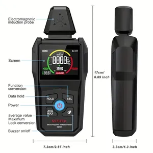 Détecteur de champ électrique HEDAO EMF01, compteur EMF numérique LCD pour la chasse, la maison, le bureau, le routeur, les micro-ondes, fonctionne sur piles - Product Image 5